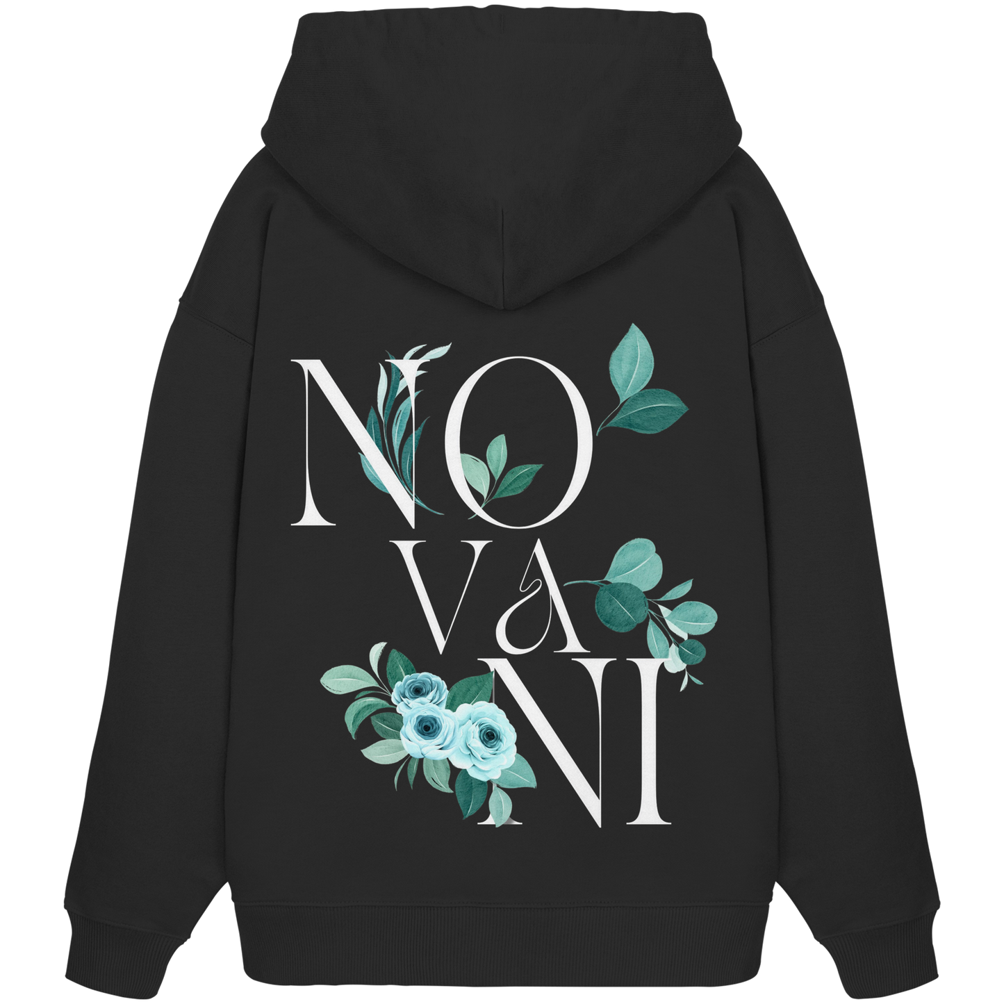 Silent Growth Blue - Organic Oversize Hoodie