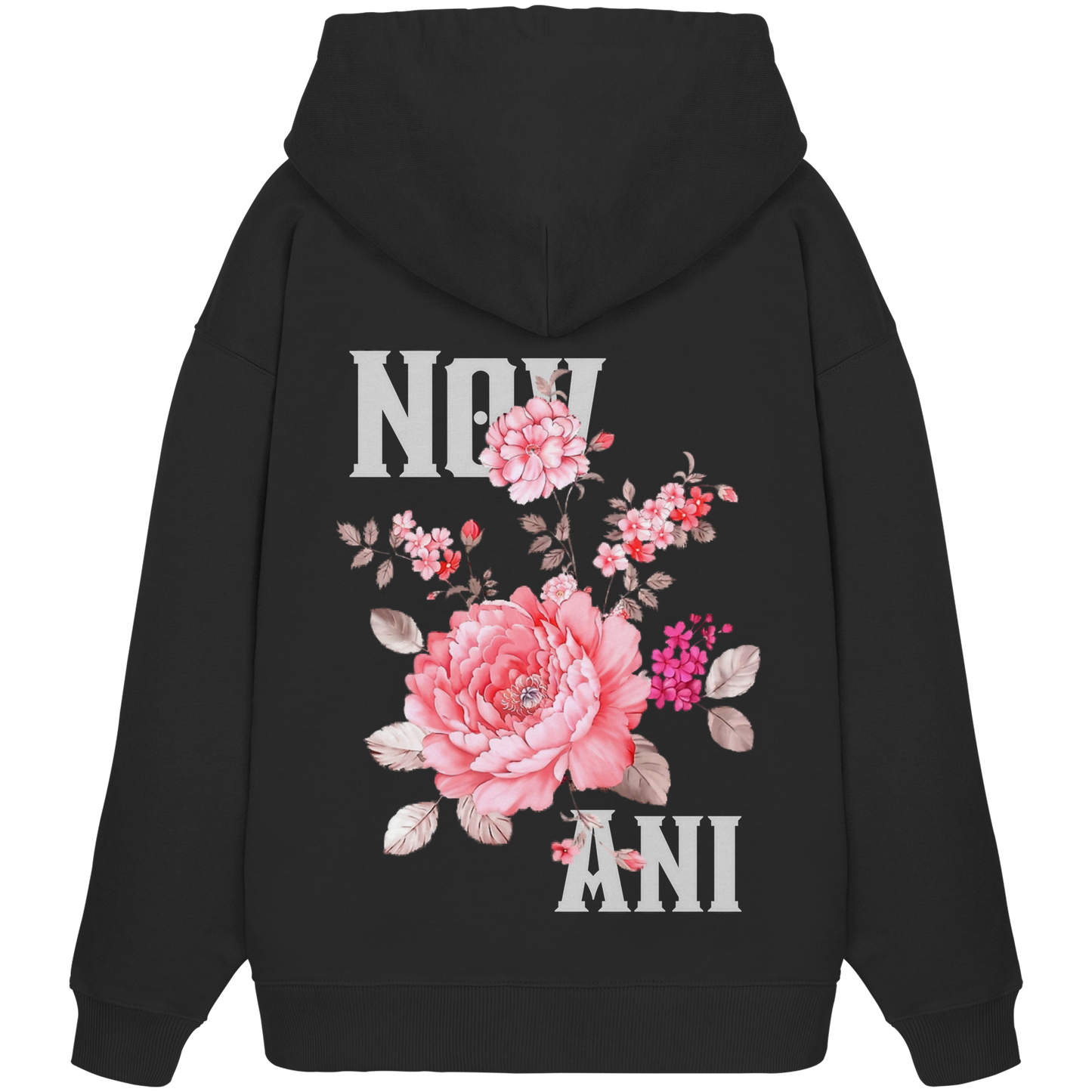 silent growth pink - Organic Oversize Hoodie