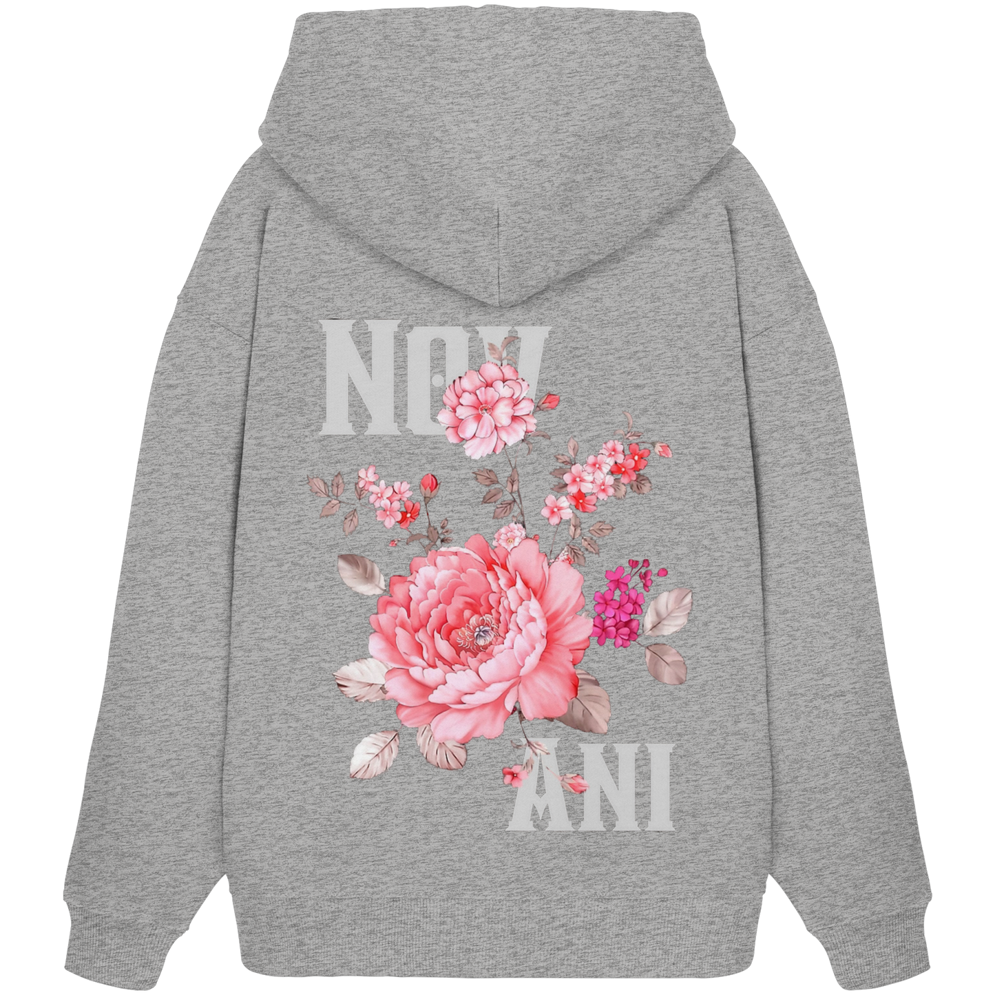 silent growth pink - Organic Oversize Hoodie