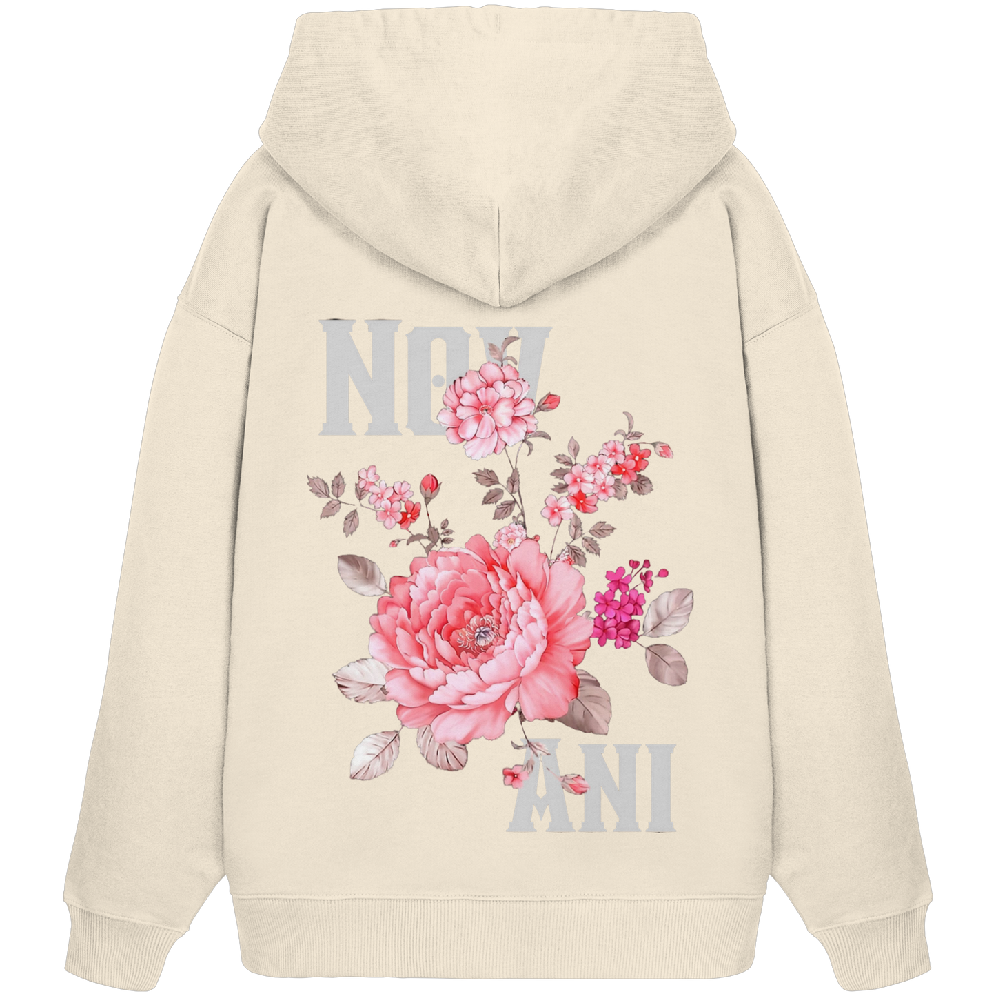 silent growth pink - Organic Oversize Hoodie