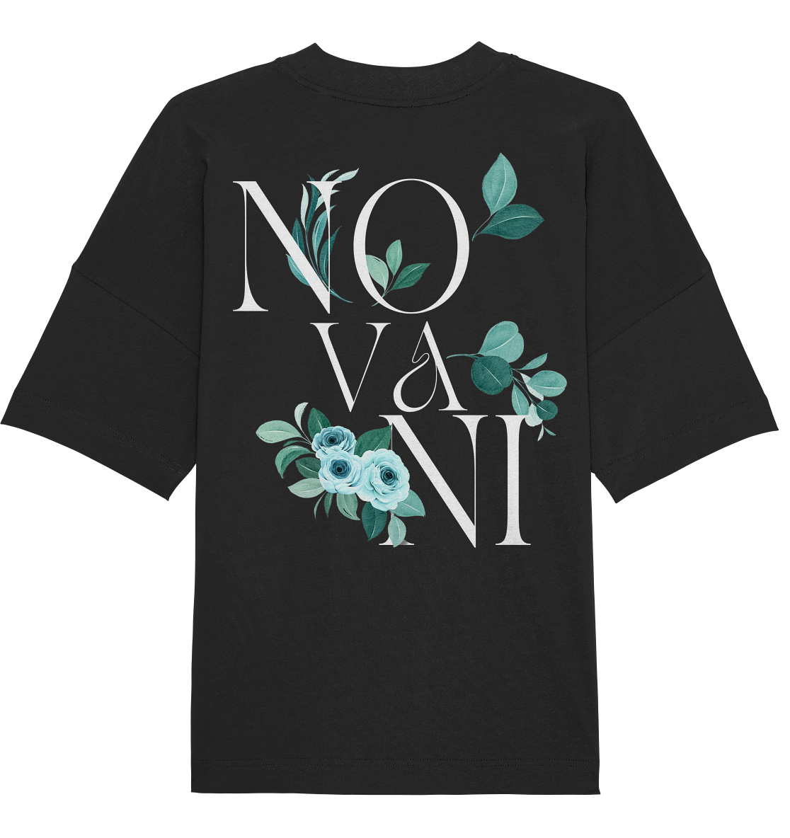 Silent Growth Blue - Organic Oversize Shirt