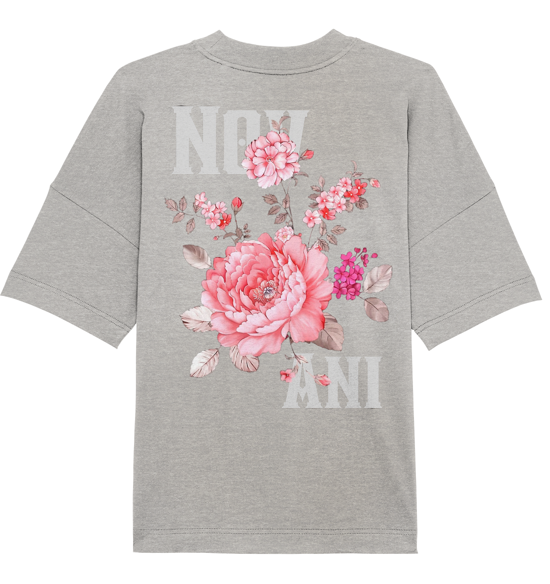 silent growth pink - Organic Oversize Shirt