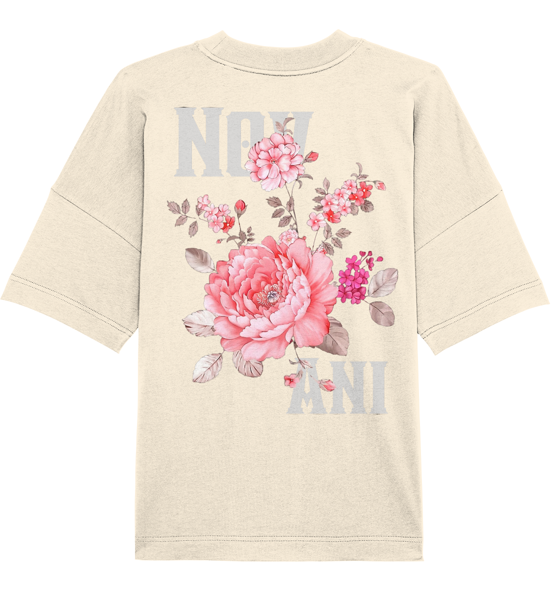 silent growth pink - Organic Oversize Shirt