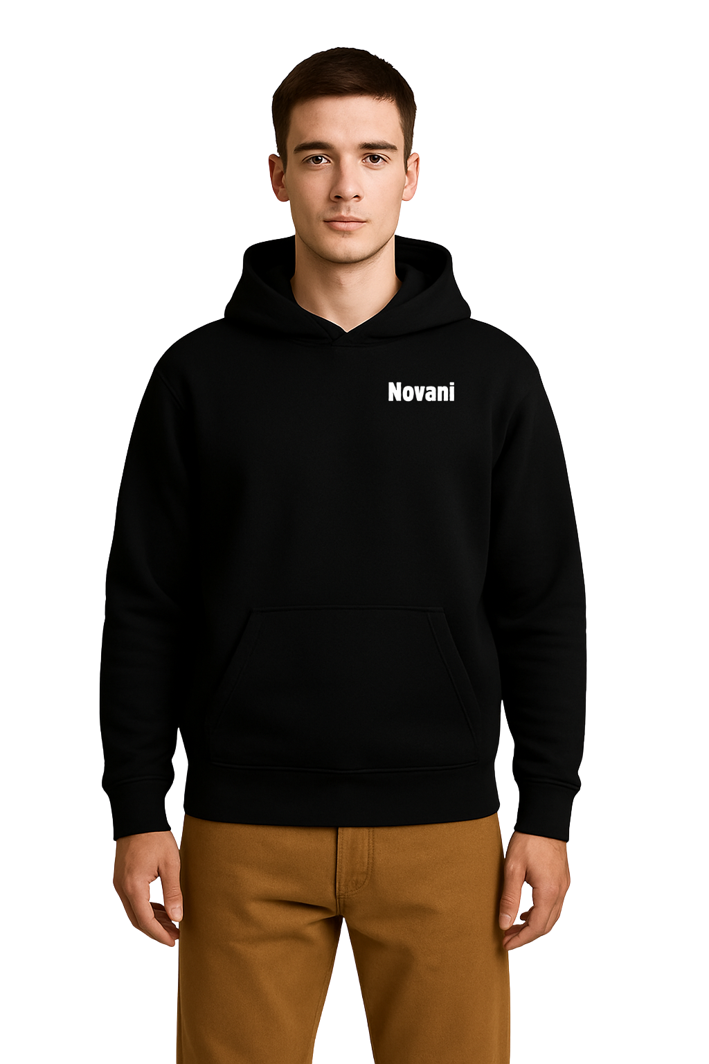 Novani Butterfly Black - Organic Oversize Hoodie