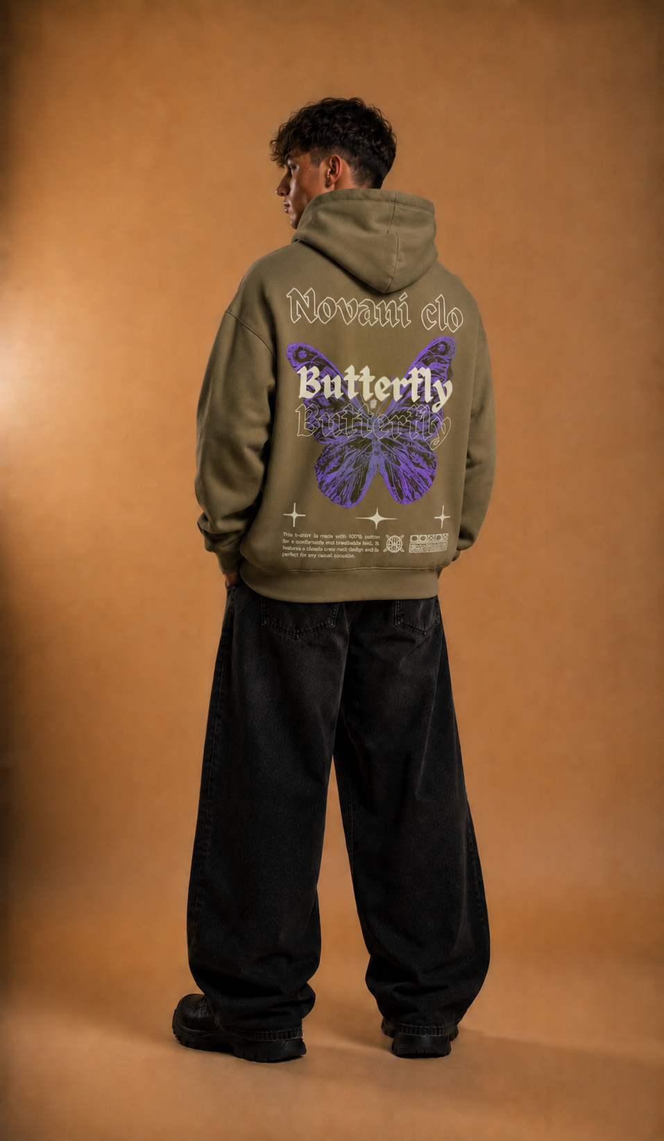Novani Butterfly - Organic Oversize Hoodie