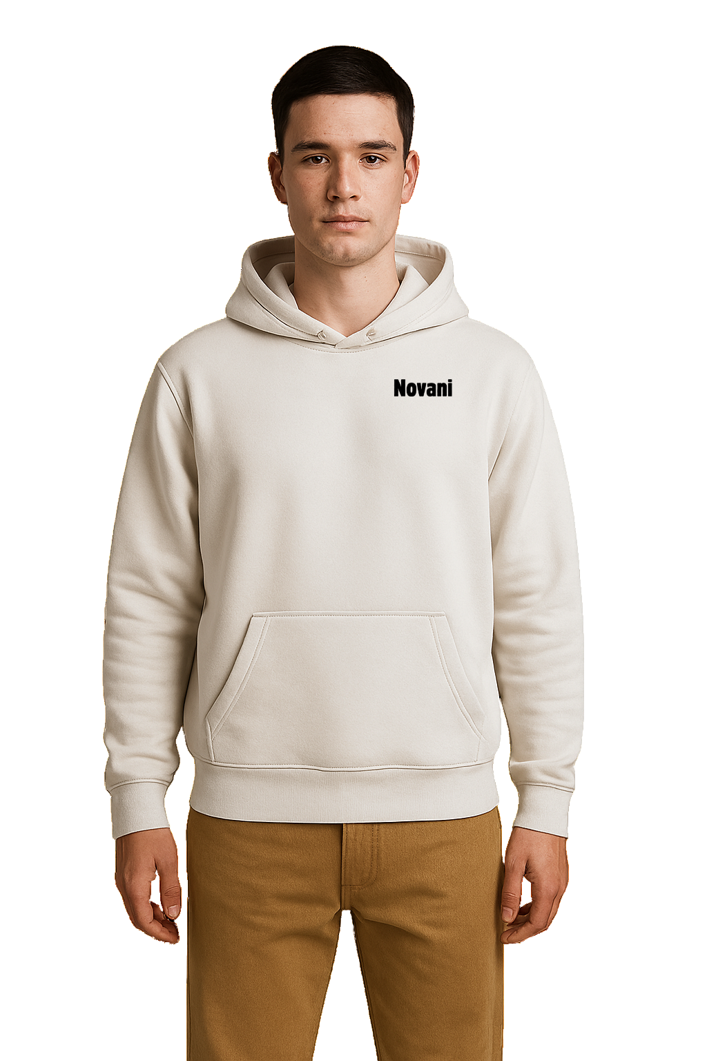 Novani Butterfly White - Organic Oversize Hoodie