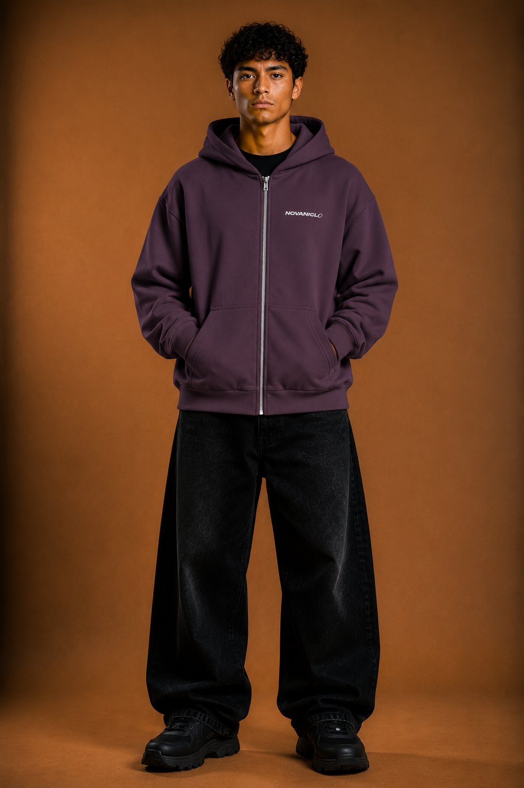 Basic Stick - Fluffy Boxcut Zipper