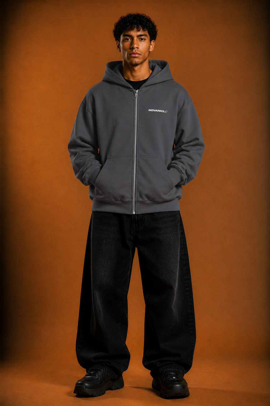 Basic Stick - Fluffy Boxcut Zipper