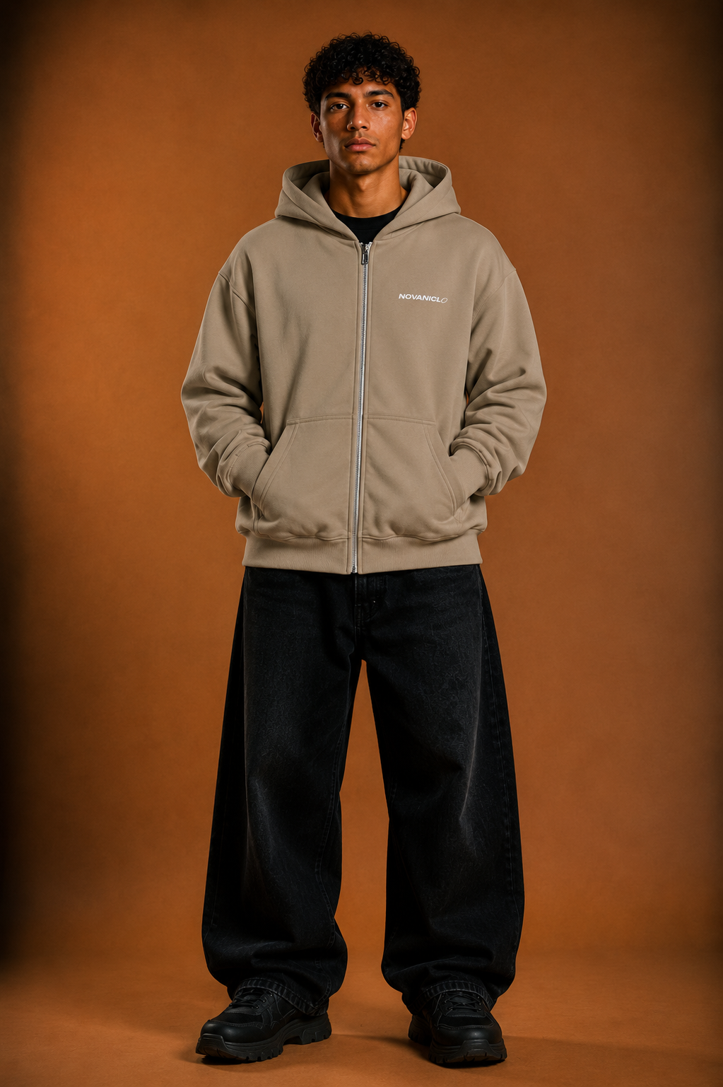 Basic Stick - Fluffy Boxcut Zipper