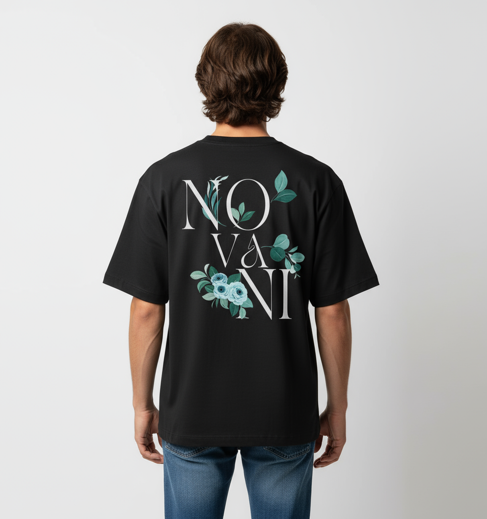 Silent Growth Blue - Organic Oversize Shirt