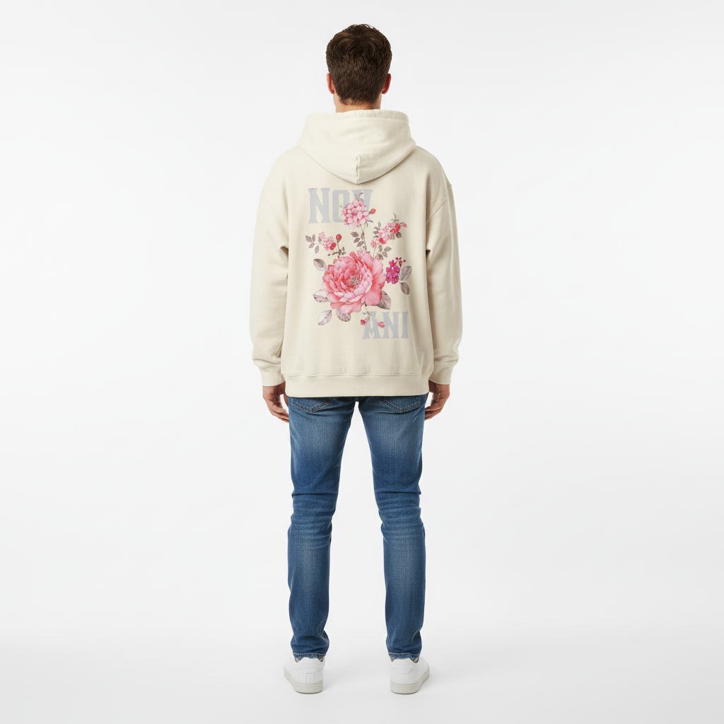silent growth pink - Organic Oversize Hoodie