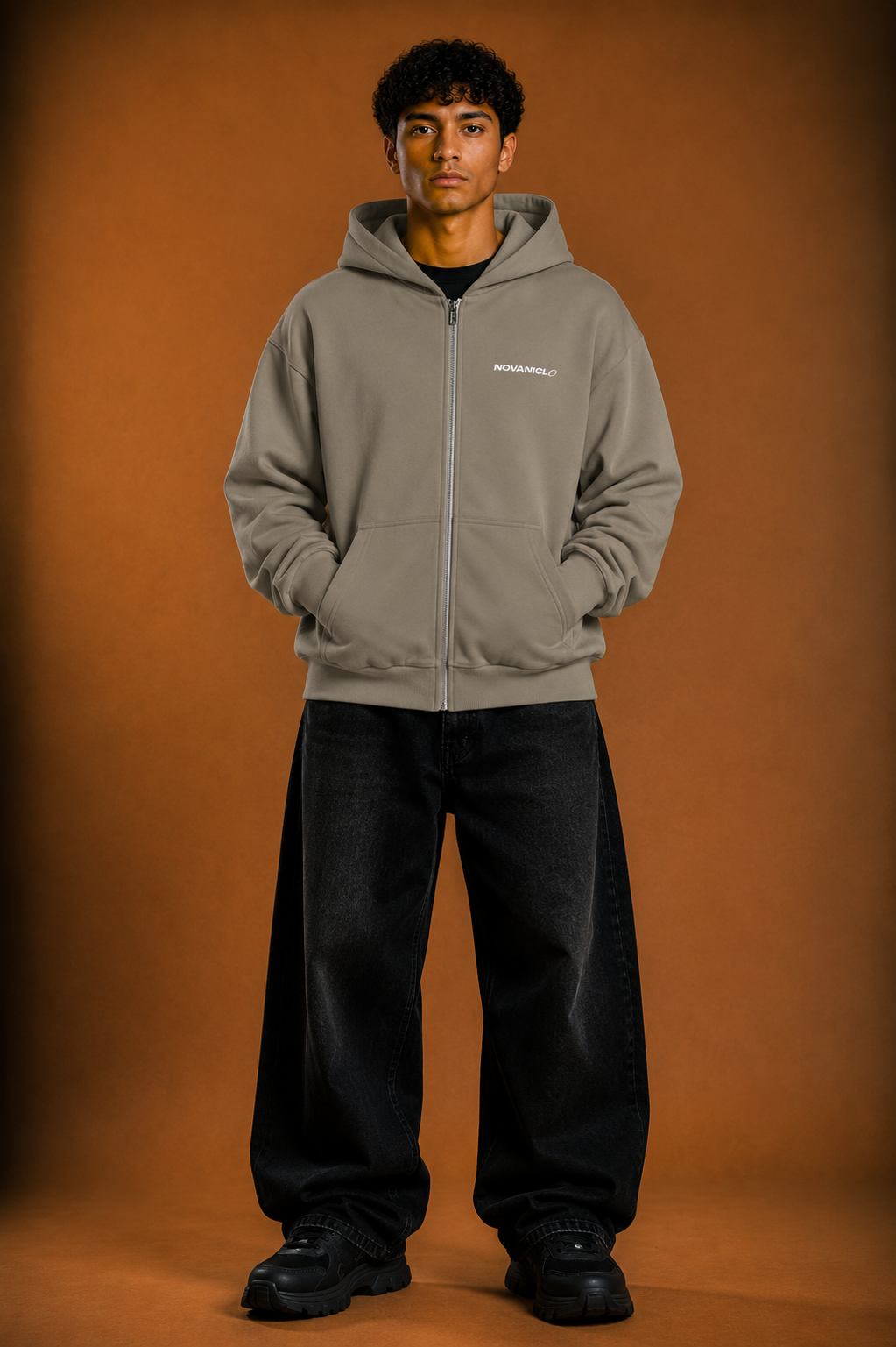 Basic Stick - Fluffy Boxcut Zipper