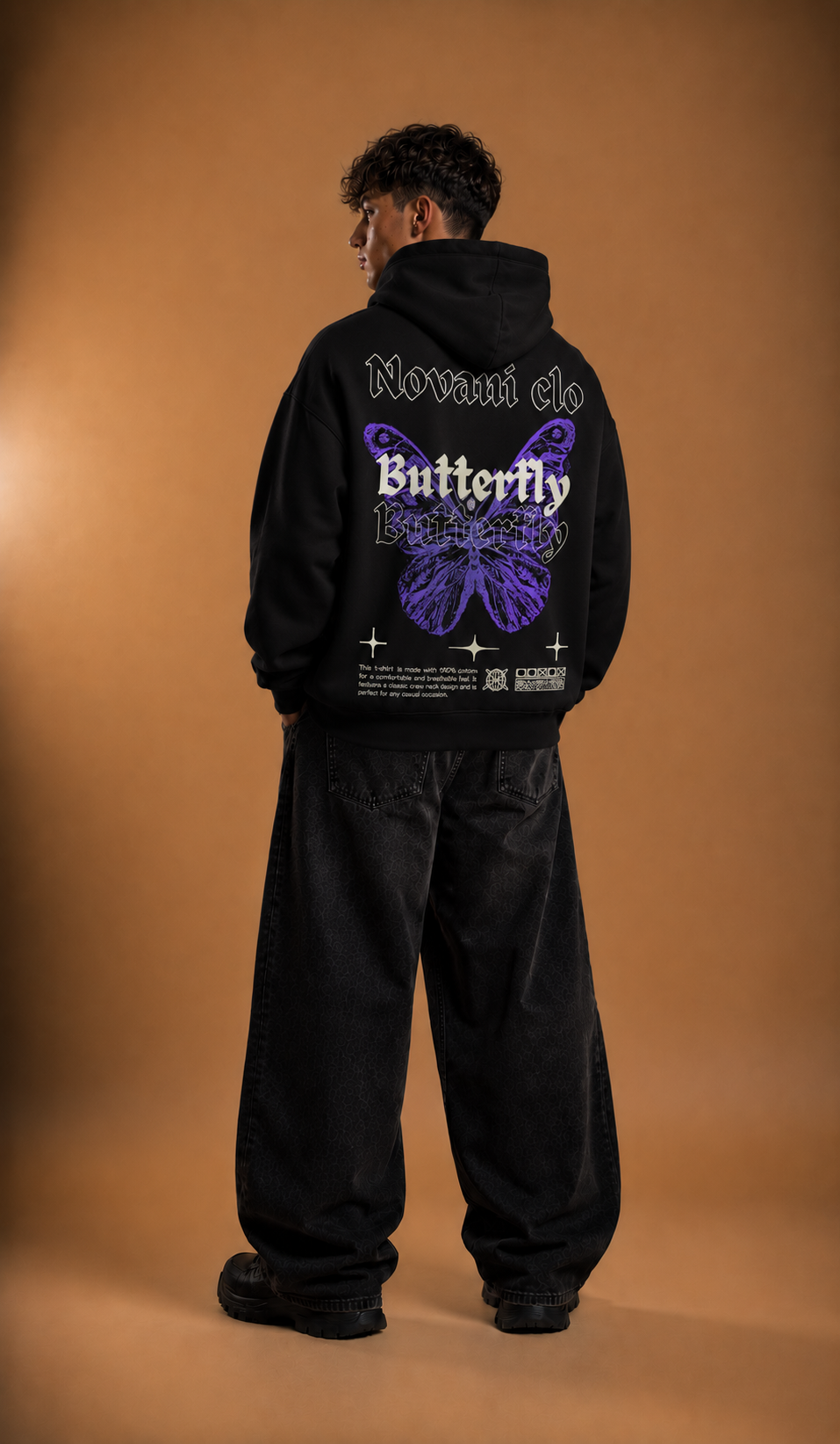 Novani Butterfly - Organic Oversize Hoodie