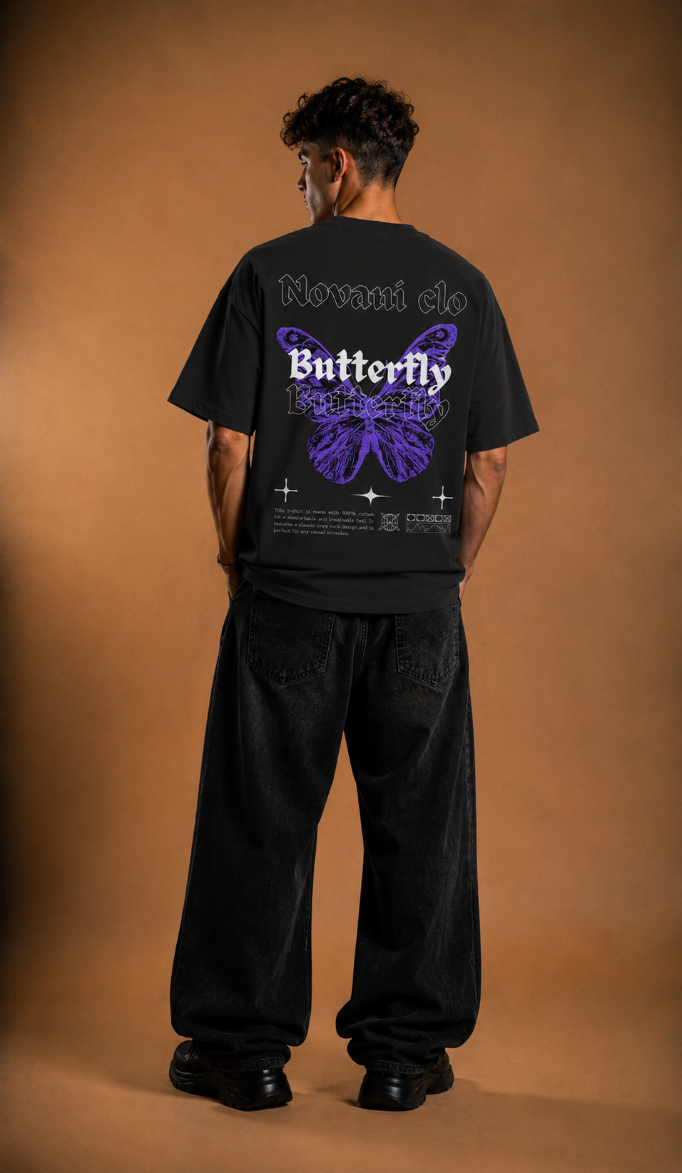 Novani Butterfly - Organic Oversize Shirt