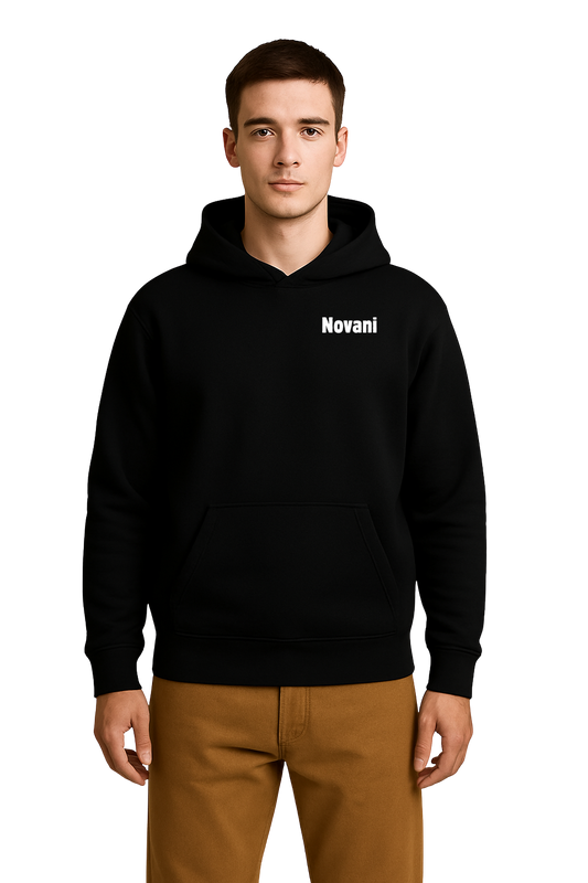 Novani Butterfly Black - Organic Oversize Hoodie
