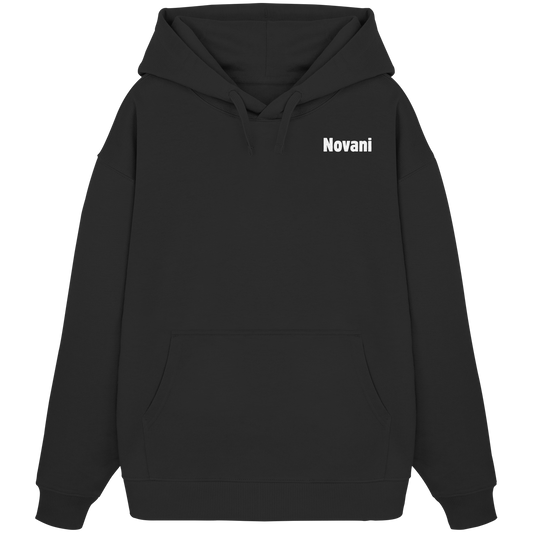 Marble Dreams Black - Organic Oversize Hoodie