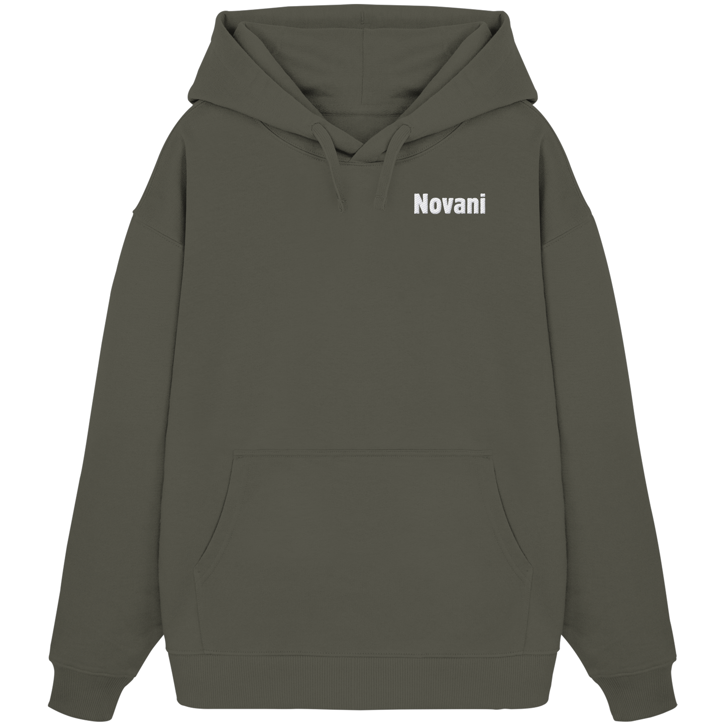 novani basic stick - Organic Oversize Hoodie (Stick)