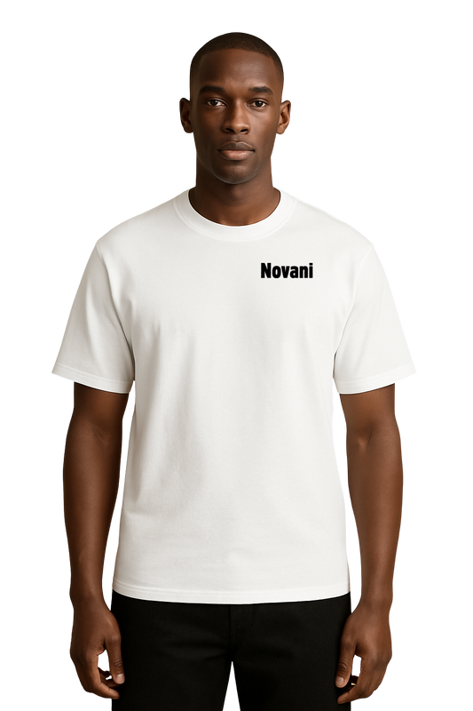 Novani Butterfly White - Organic Oversize Shirt