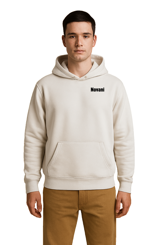 Novani Butterfly White - Organic Oversize Hoodie
